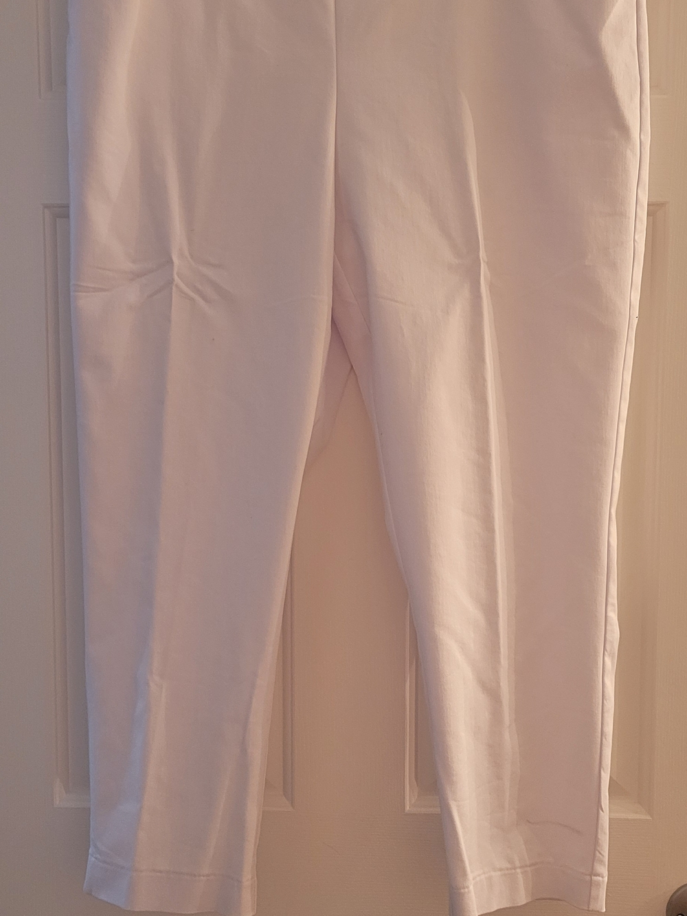 Croft & Barrow White Straight Mid-Rise Pants